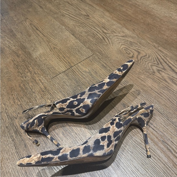 Dolce & Gabbana Leopard Print Kitten Slingback Heels - Picture 3 of 4